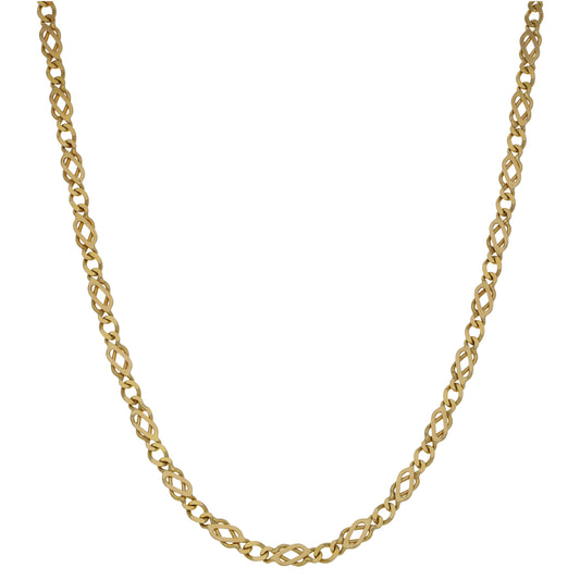 9ct Gold Fancy Necklace 18"