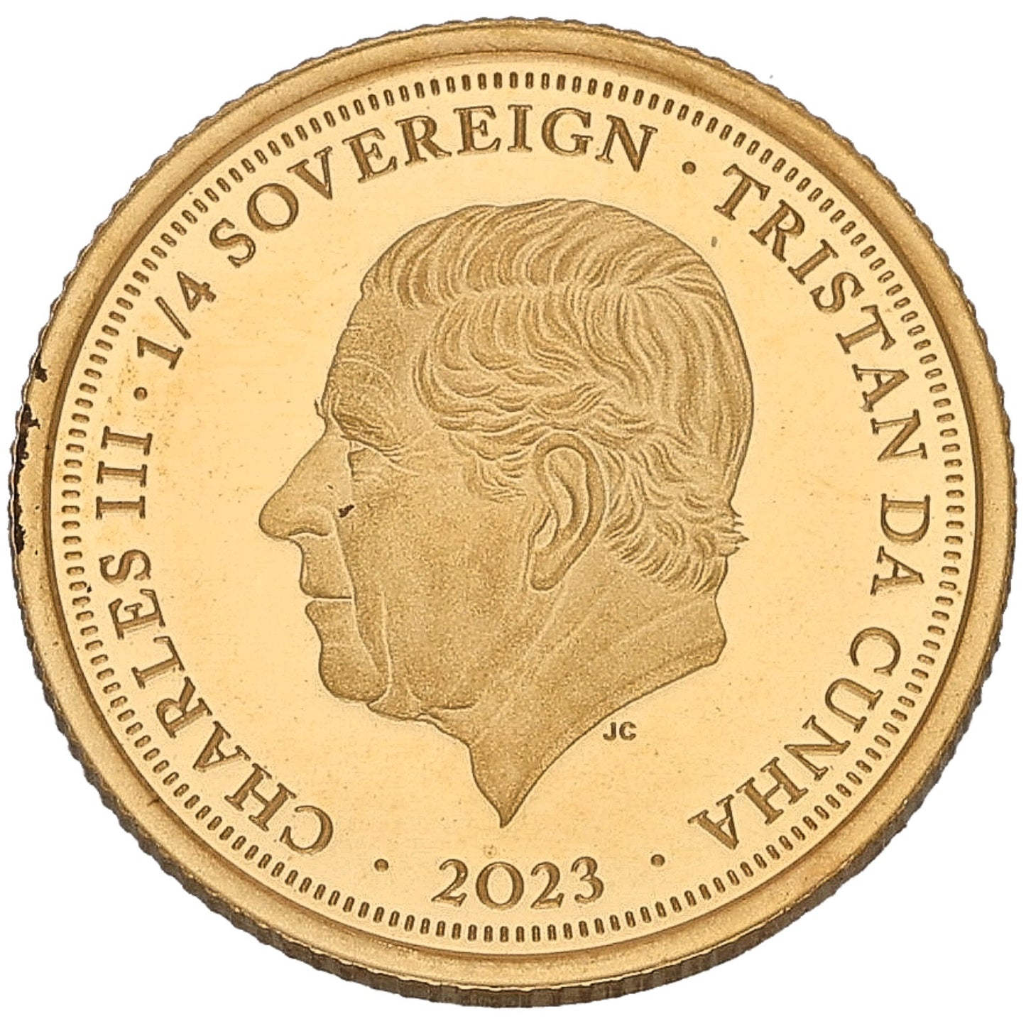 22ct Gold King George V Silver Jubilee Quarter Sovereign Coin 2023