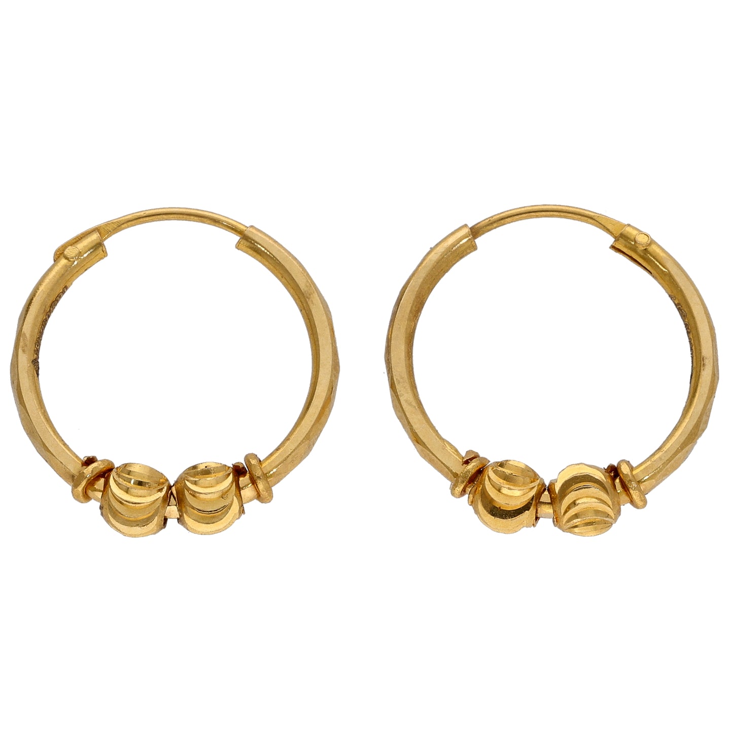 18ct Gold Hoop Earrings