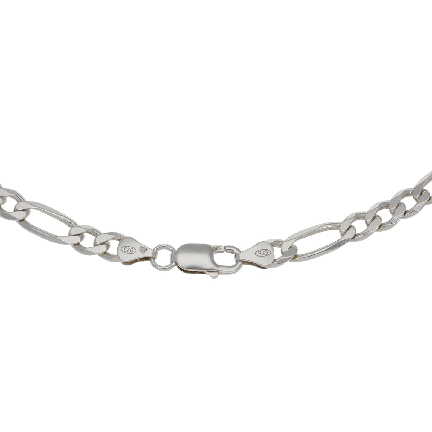 Sterling Silver Figaro Chain 22"