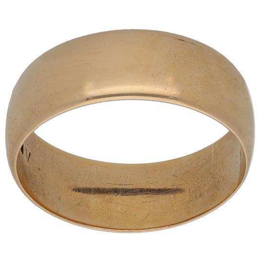 9ct Gold Plain Wedding Ring Size U