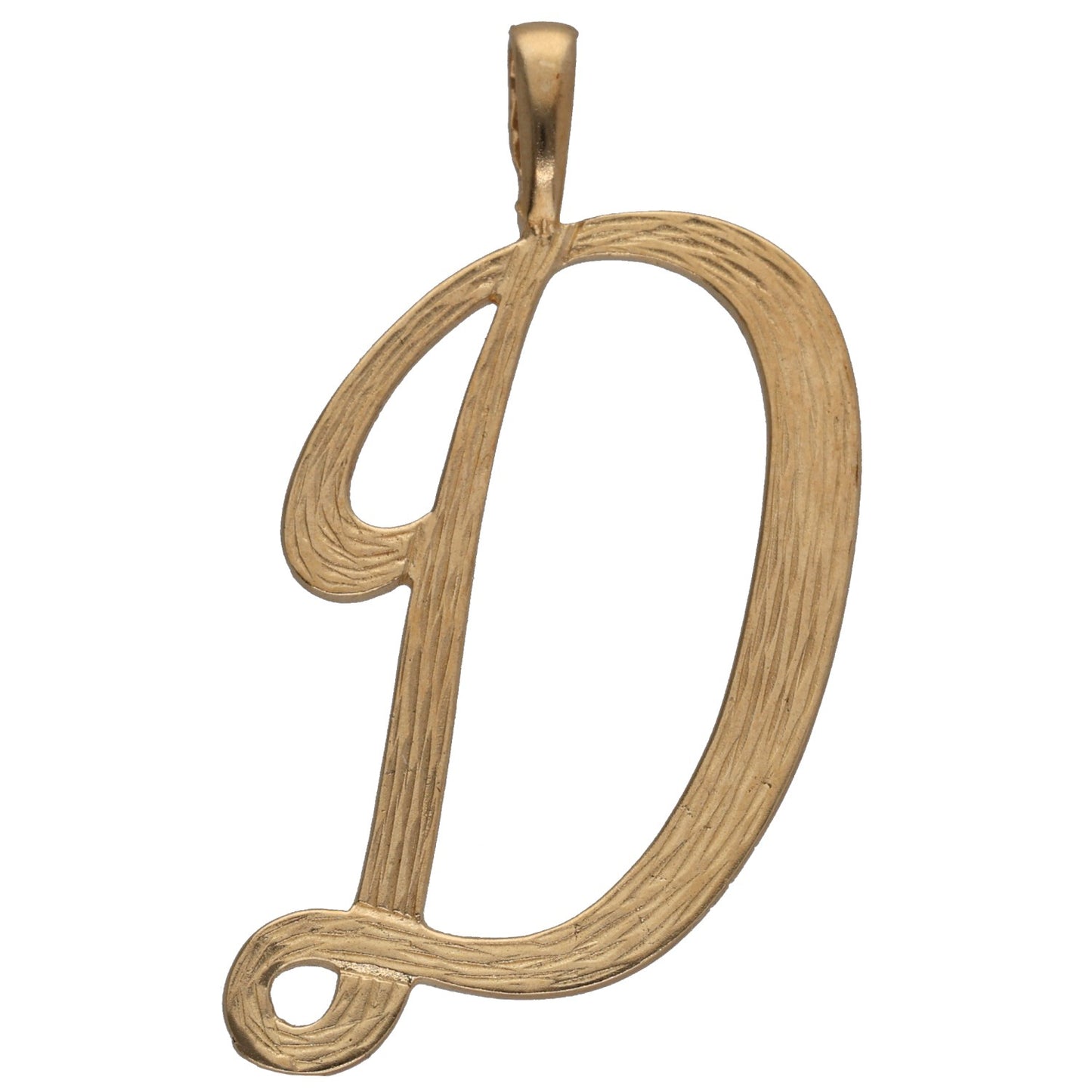 9ct Gold Initial 'D' Pendant