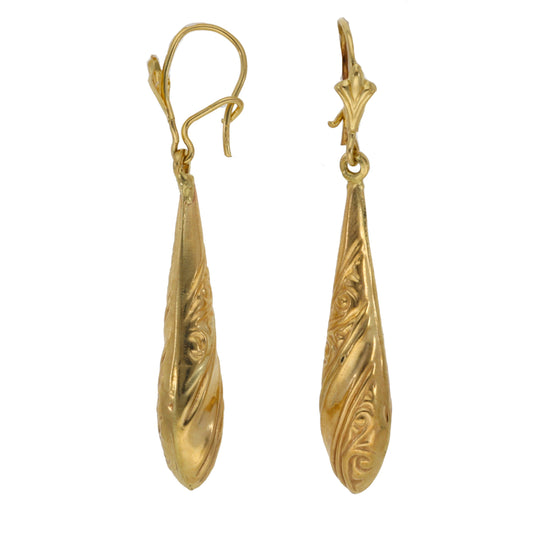 9ct Gold Drop Earrings