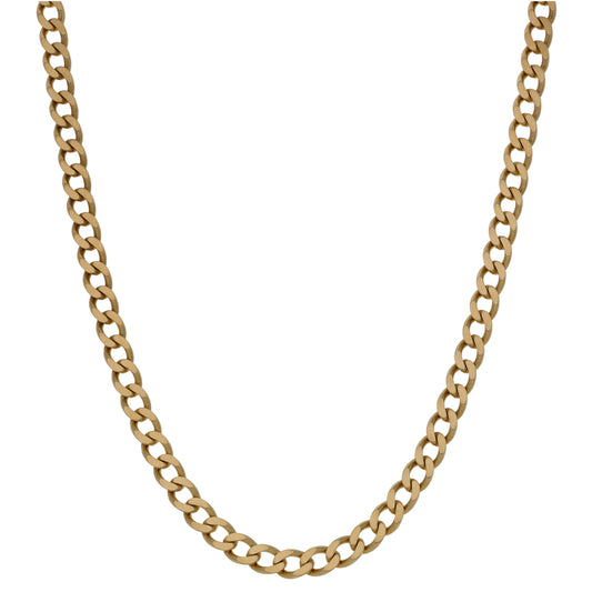 9ct Gold Curb Chain 20"
