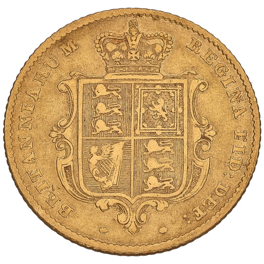 22ct Gold Queen Victoria Half Sovereign Coin 1844