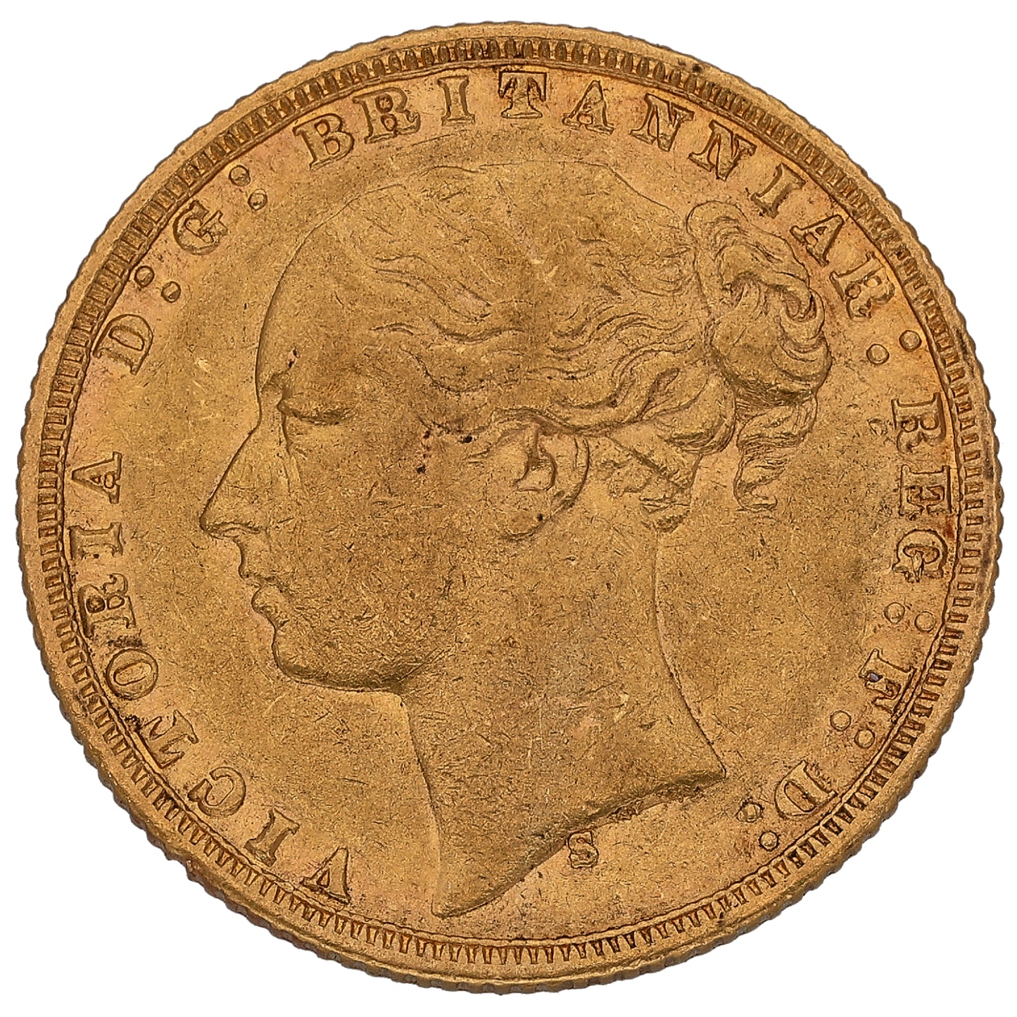 22ct Gold Queen Victoria Full Sovereign Coin 1876
