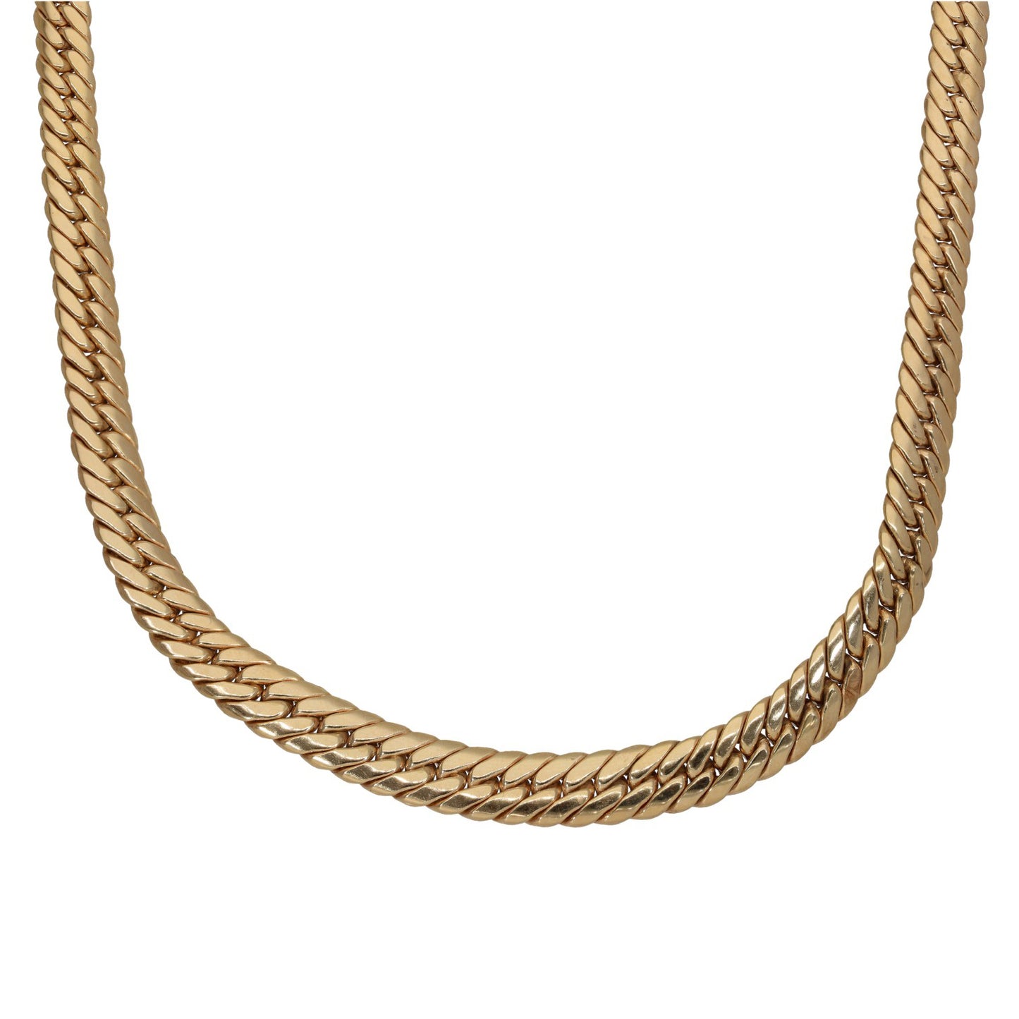 9ct Gold Curb Chain 14"