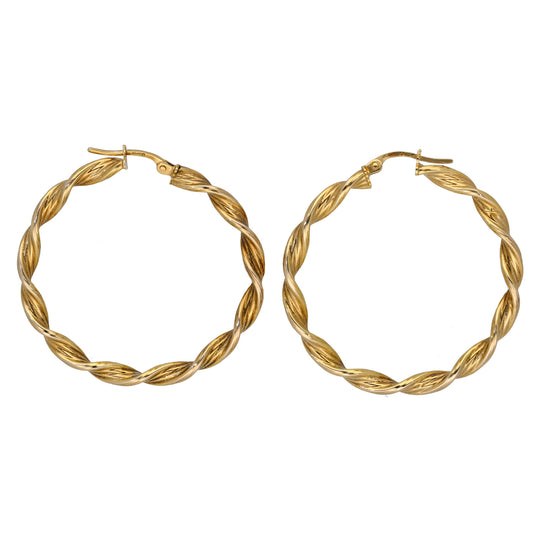 9ct Gold Hoop Earrings