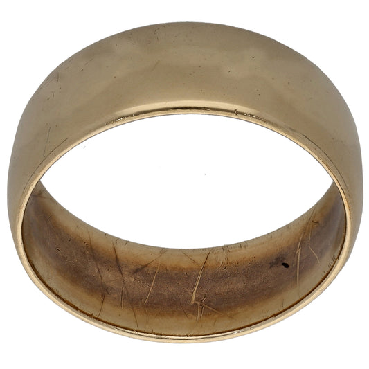 9ct Gold Plain Wedding Ring Size T