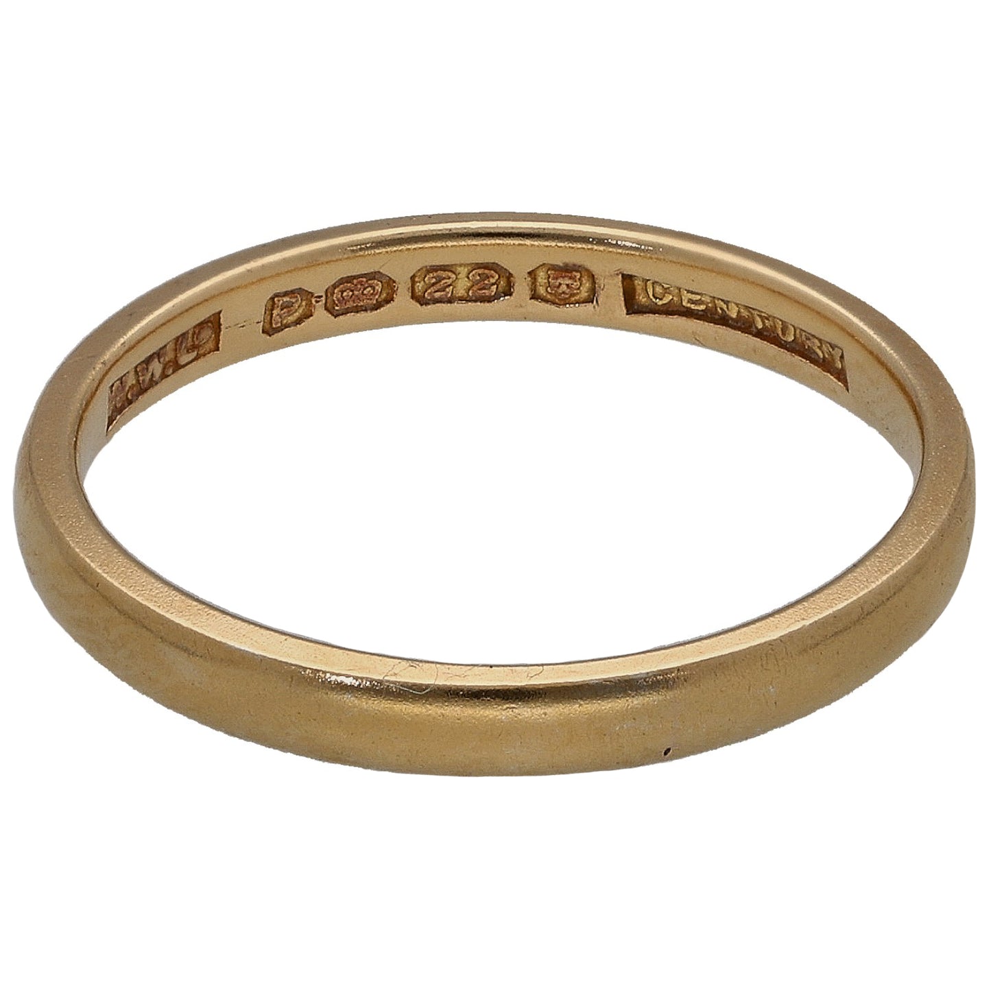 22ct Gold Plain Wedding Ring Size K