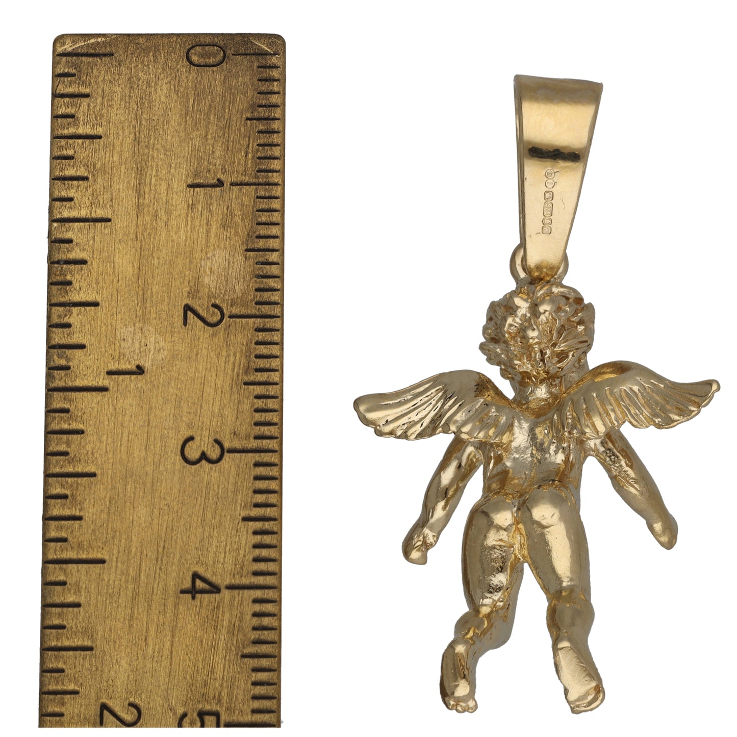 9ct Gold Cherub Pendant