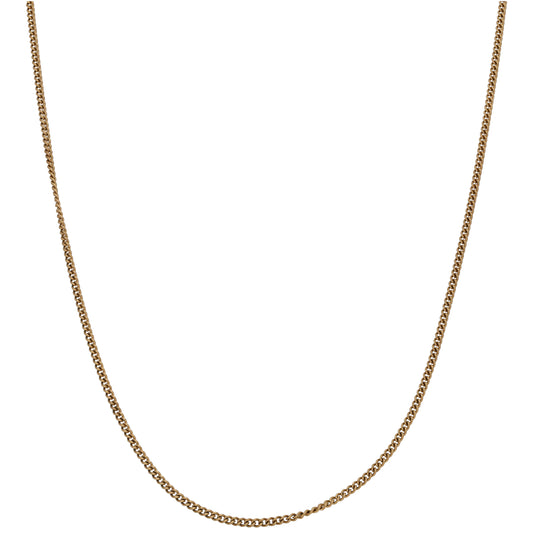 9ct Gold Curb Chain 18"