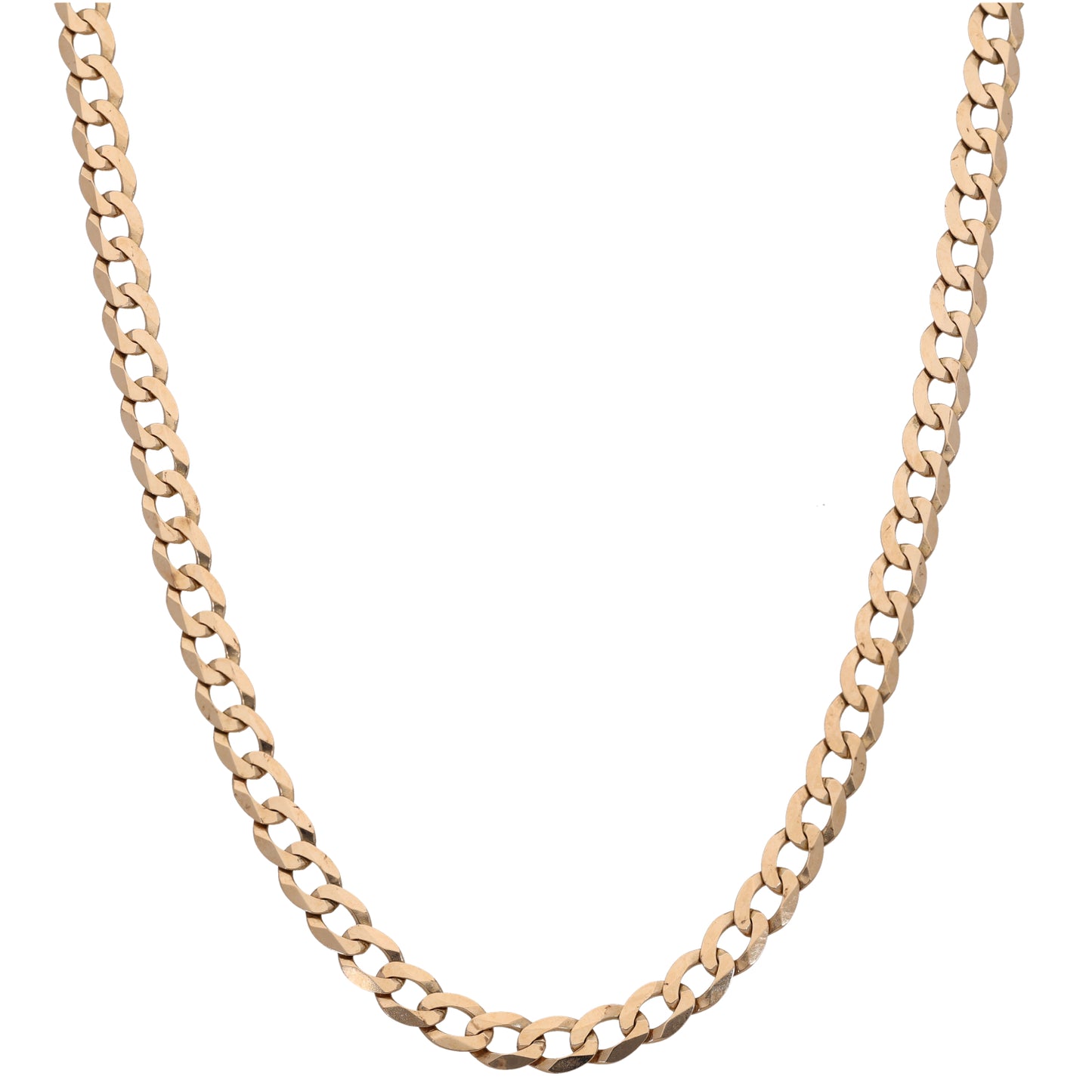 9ct Gold Curb Chain 24"