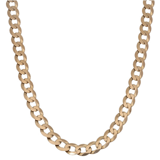 9ct Gold Curb Chain 20"