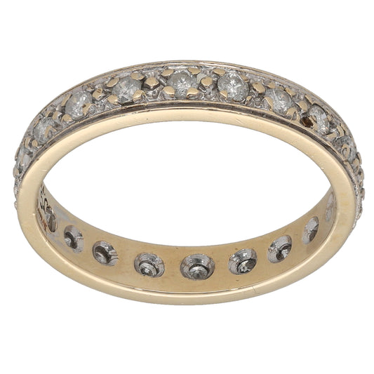 9ct Gold 0.51ct Diamond Eternity Ring Size N