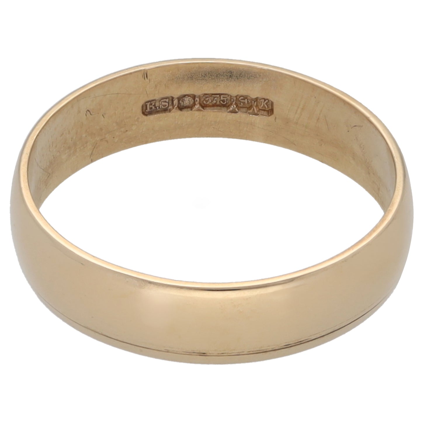 14ct Gold Plain Wedding Ring Size N