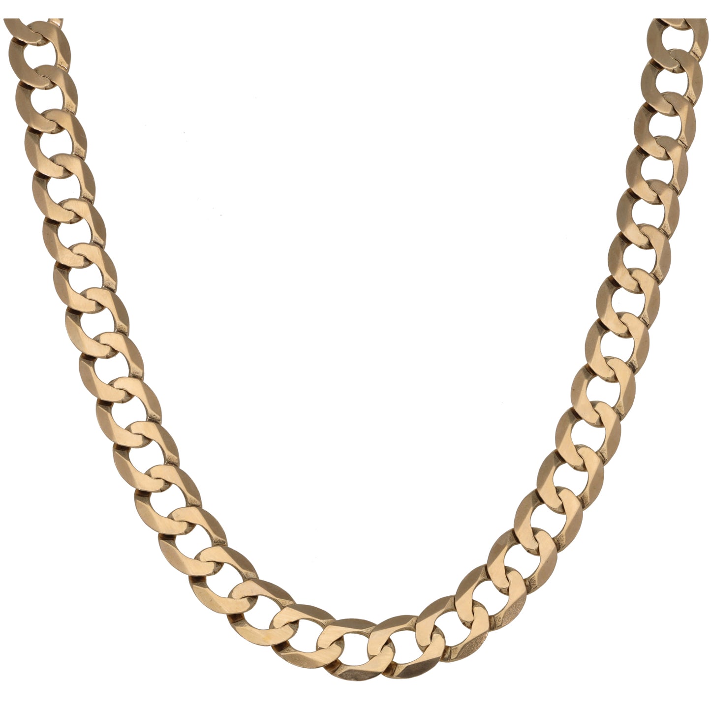 9ct Gold Curb Chain 22"