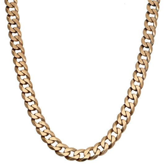 9ct Gold Curb Chain 20"