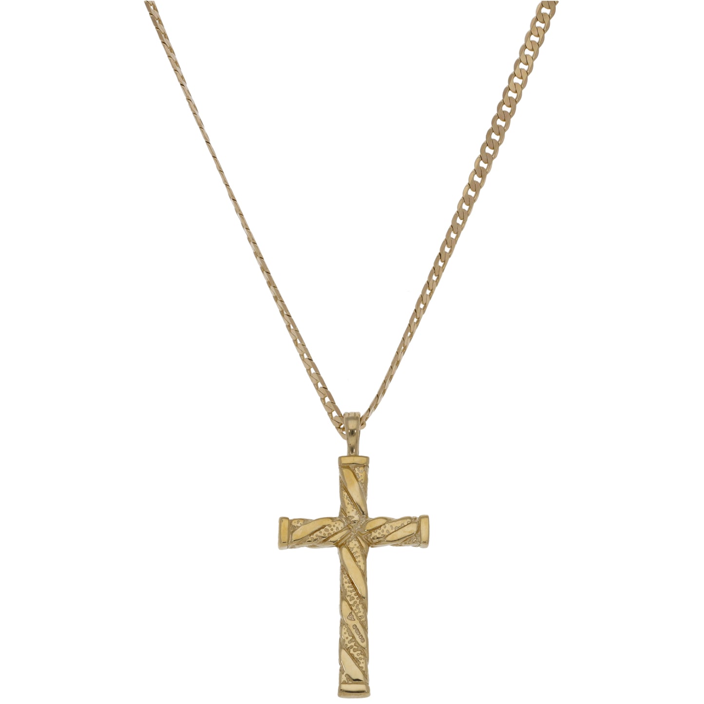 9ct Gold Cross Pendant With Chain