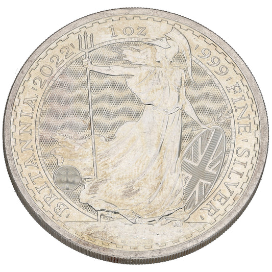Fine Silver Queen Elizabeth II 1 OZ Britannia Coin 2022