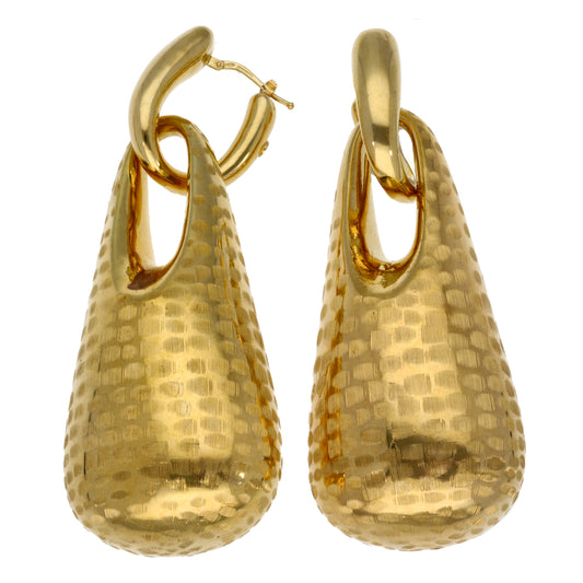 18ct Gold Drop Earrings