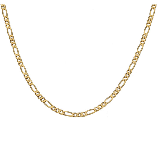 9ct Gold Figaro Chain 14"