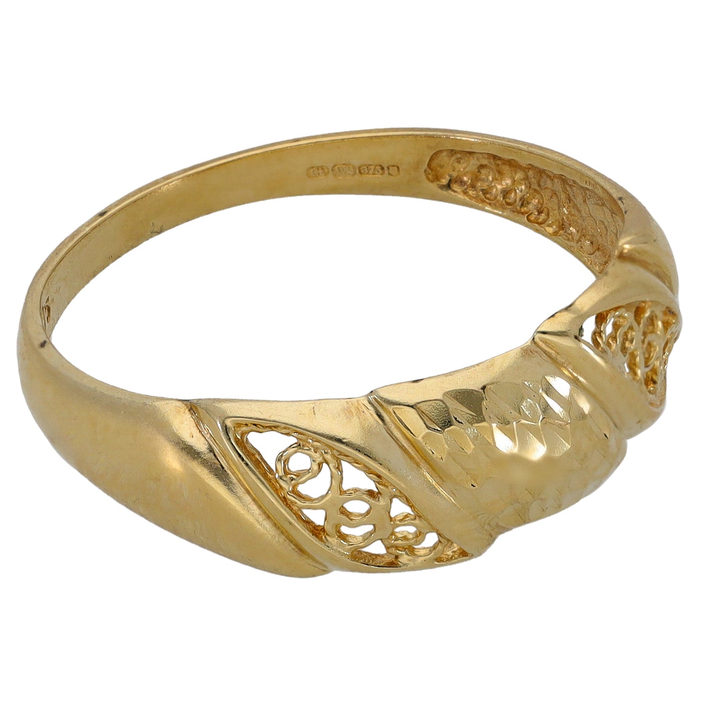 9ct Gold Alternative Ring Size S