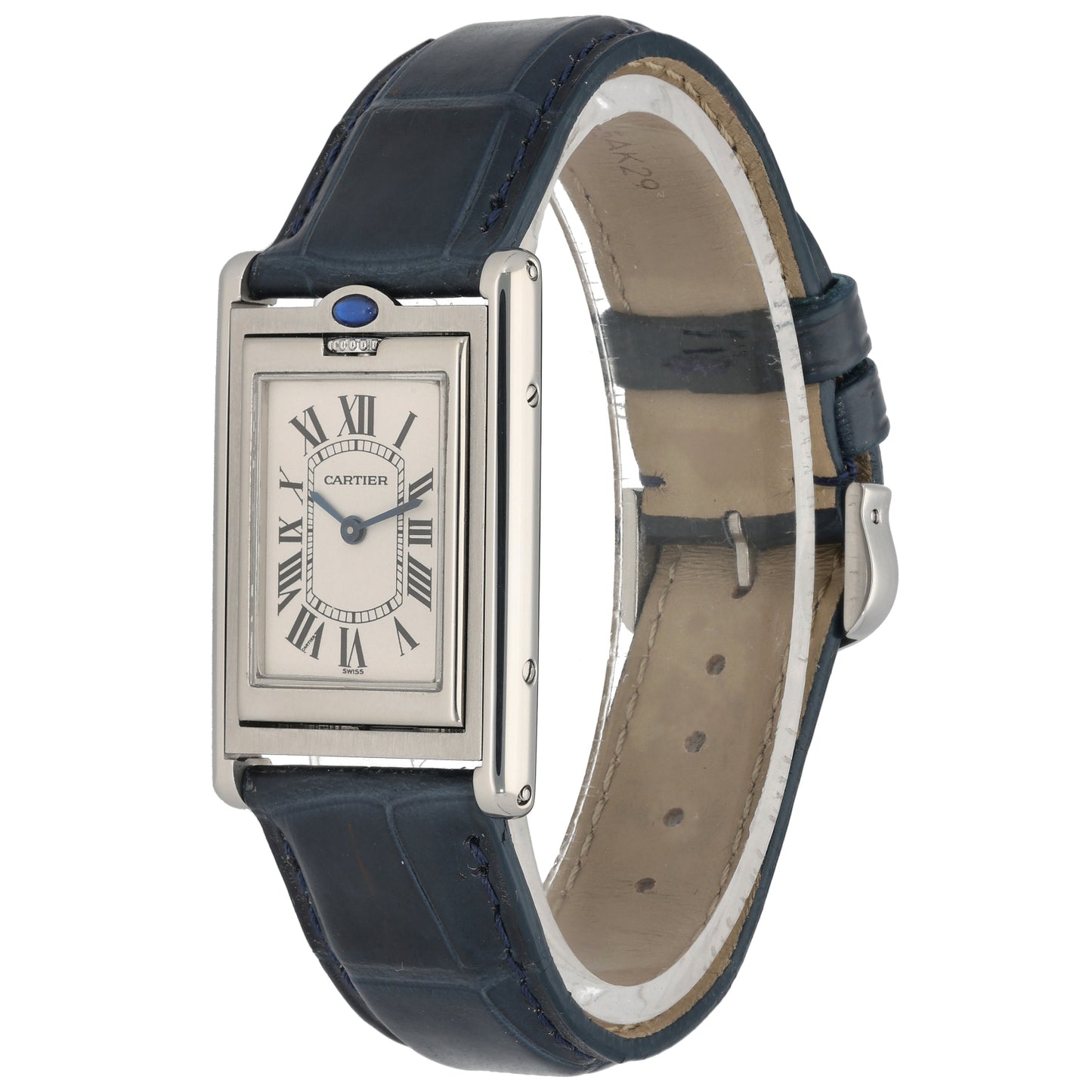 Cartier Tank Basculante W1011258 23mm Stainless Steel Watch