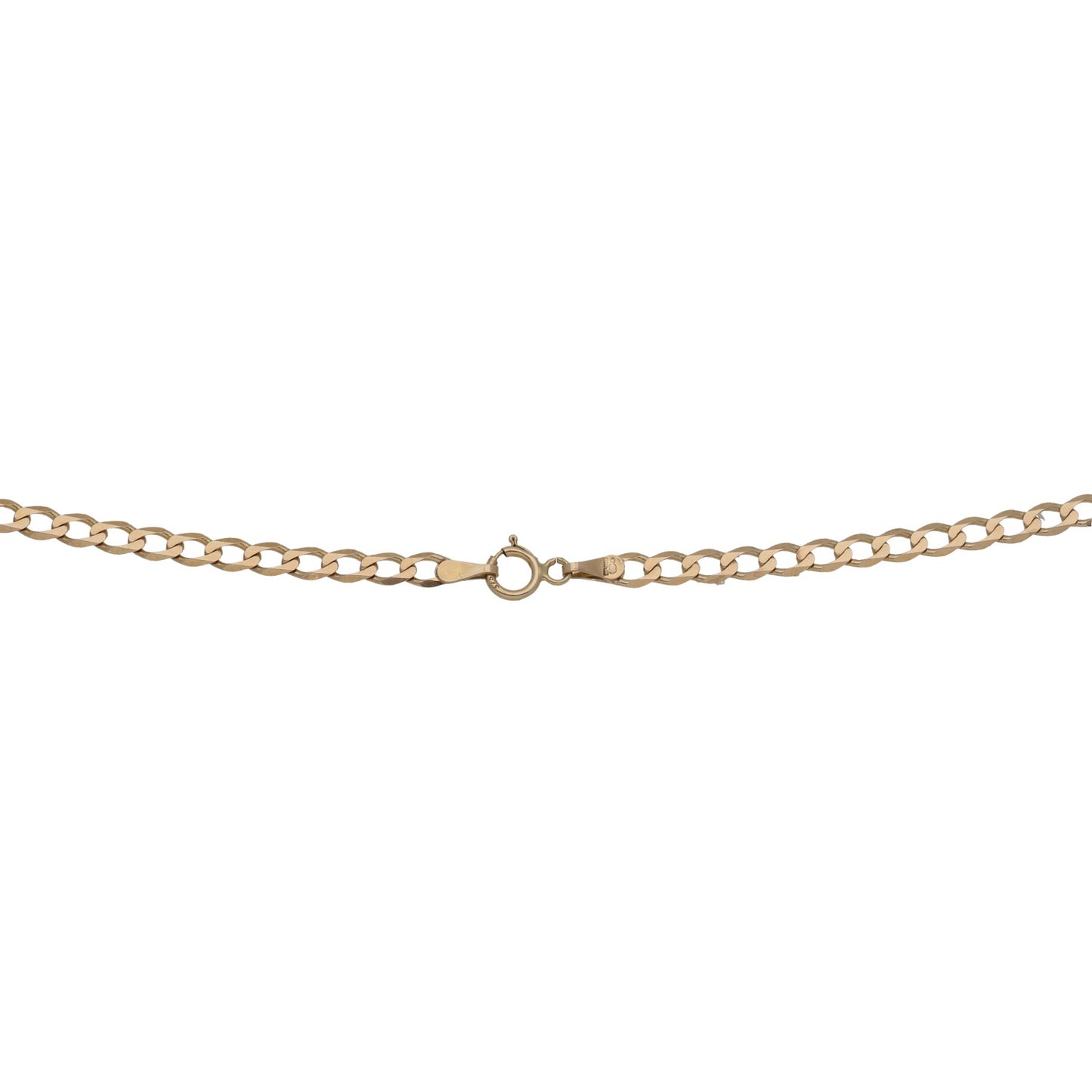 9ct Gold Curb Chain 18"