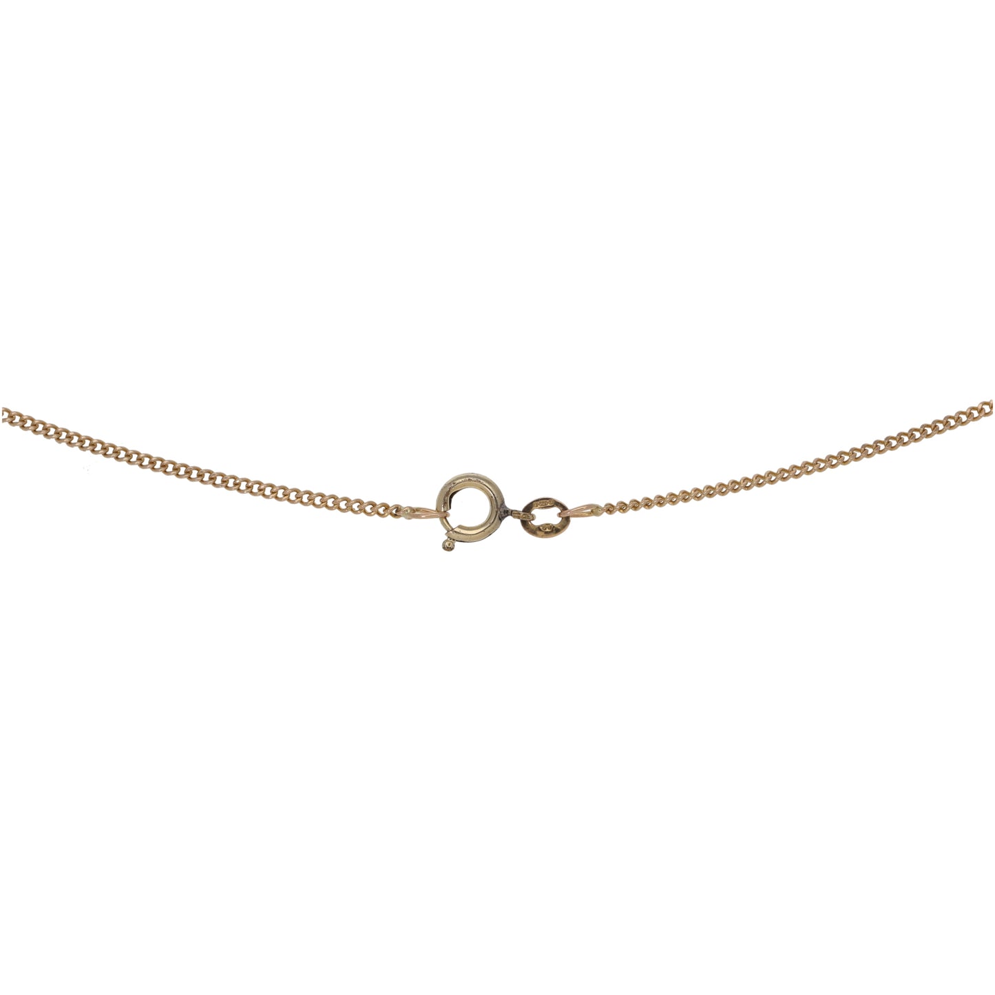 9ct Gold Curb Chain 18"