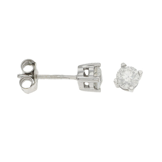 18ct White Gold 0.60ct Diamond Solitaire Earrings