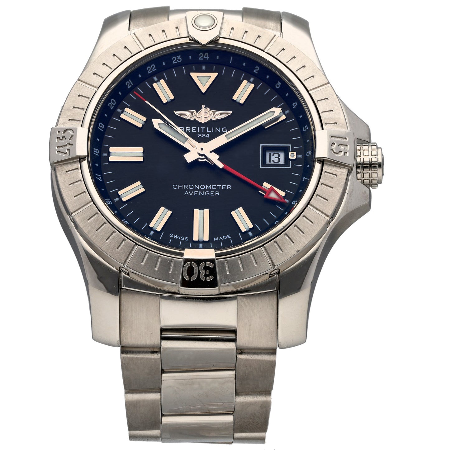 Breitling Avenger GMT 43 A32397 43mm Stainless Steel Watch