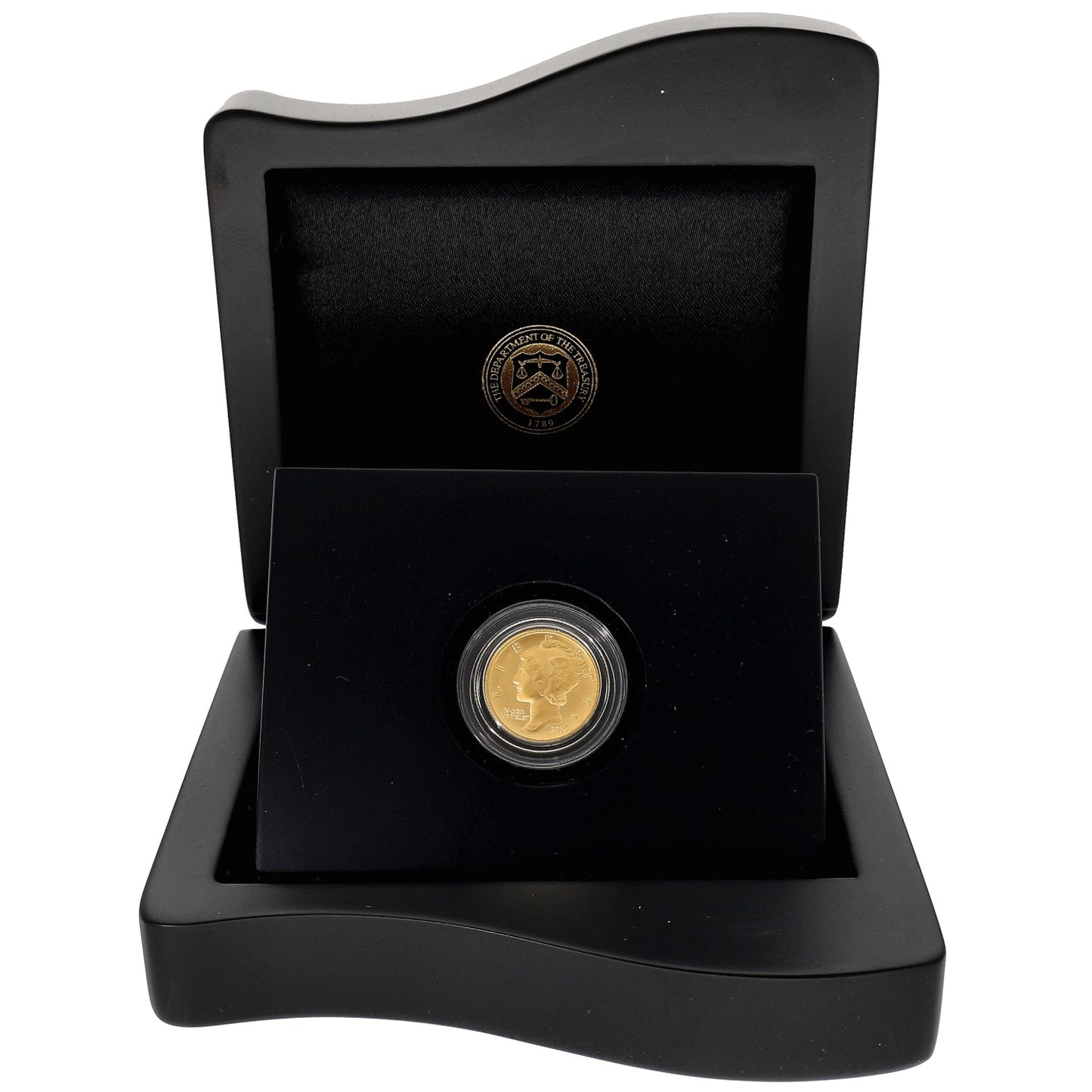 22ct Gold USA Liberty One Dime Coin 2016