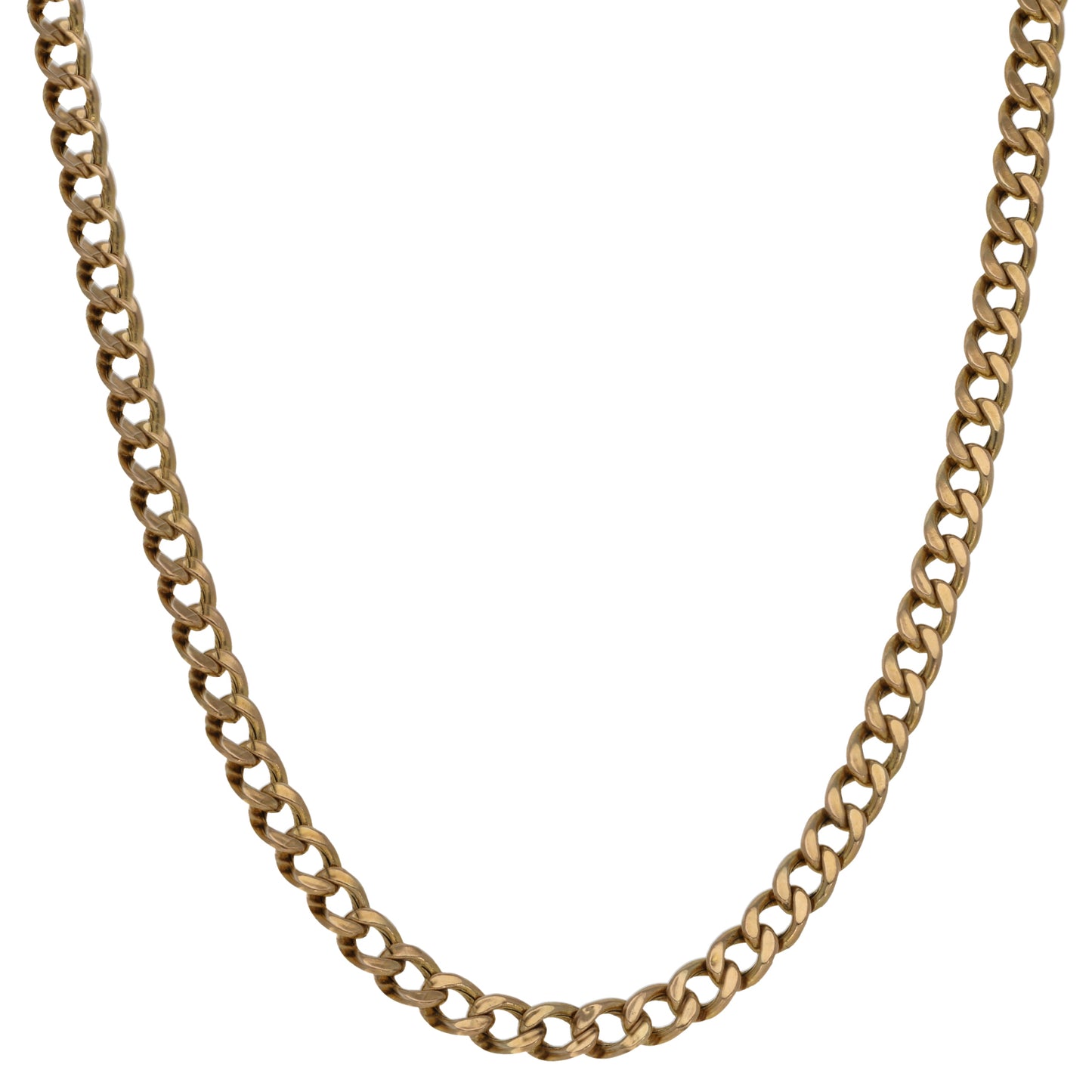 9ct Gold Curb Chain 18"