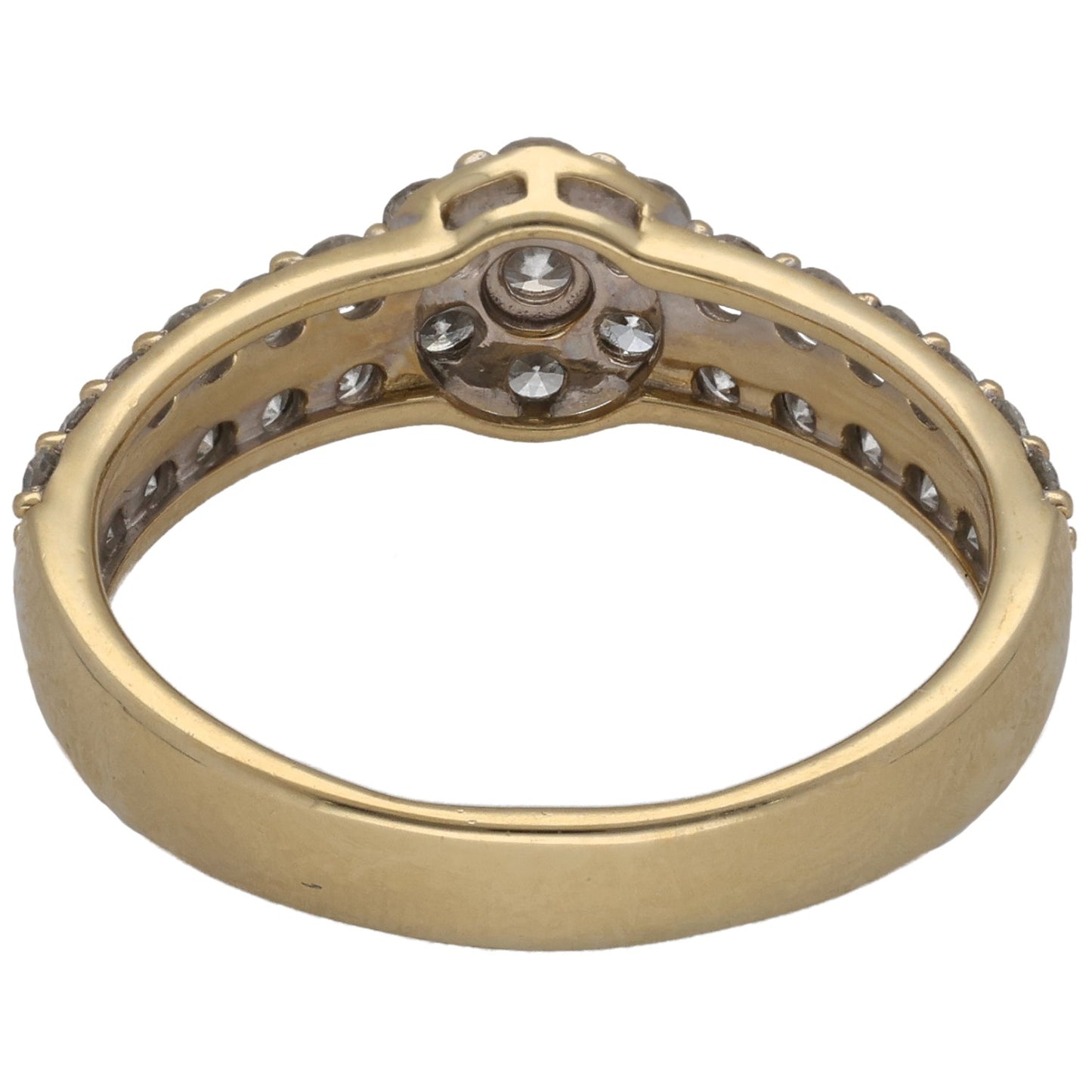 9ct Gold 0.77ct Diamond Dress/Cocktail Ring Size Q