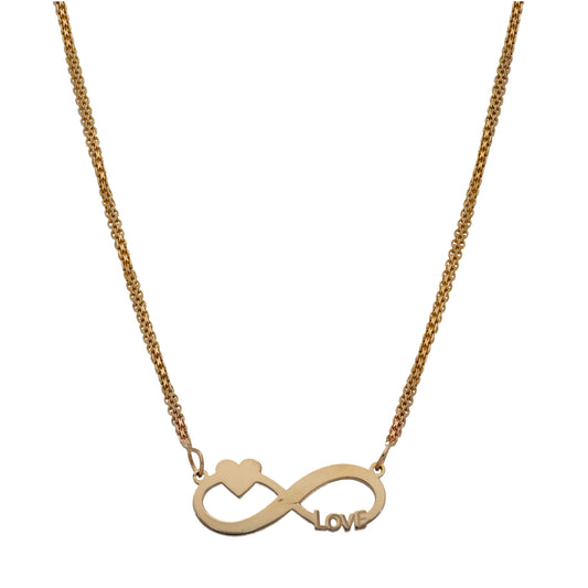 9ct Gold Fancy Necklace 16"