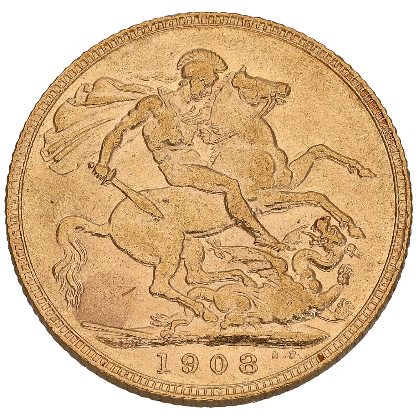 22ct Gold King Edward VII Full Sovereign Coin 1908