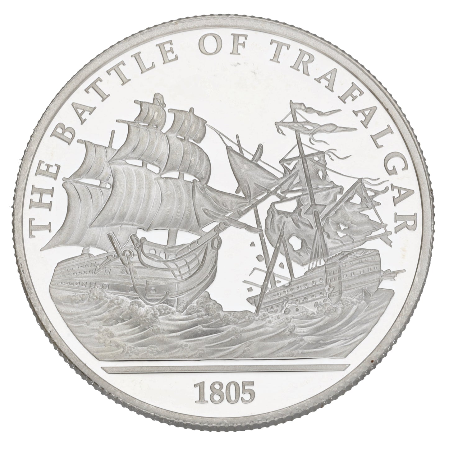 Fine Silver The Battle Of Trafalgar 1805 1 OZ Coin