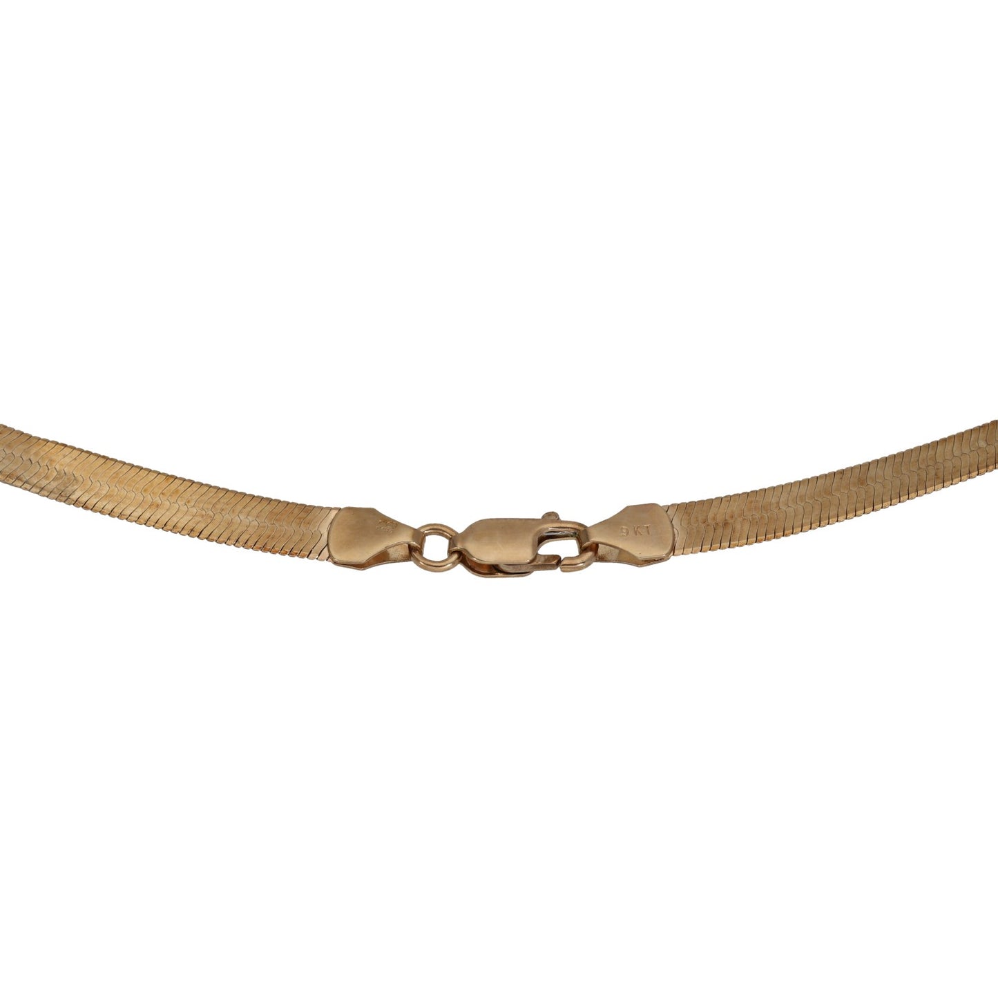 9ct Gold Herringbone Chain 18"
