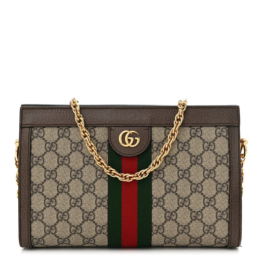 Gucci Ophidia GG Supreme Coated Canvas Bag - Beige