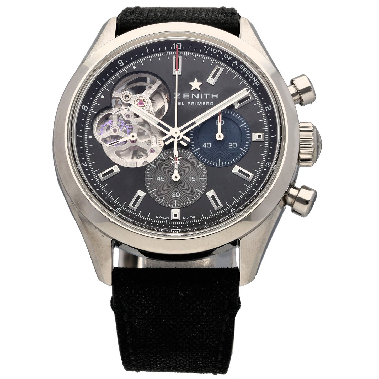 Zenith Chronomaster Open 03.3300.360 39.5mm Stainless Steel Watch (Ex-Display)