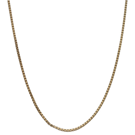 9ct Gold Box Chain 20"
