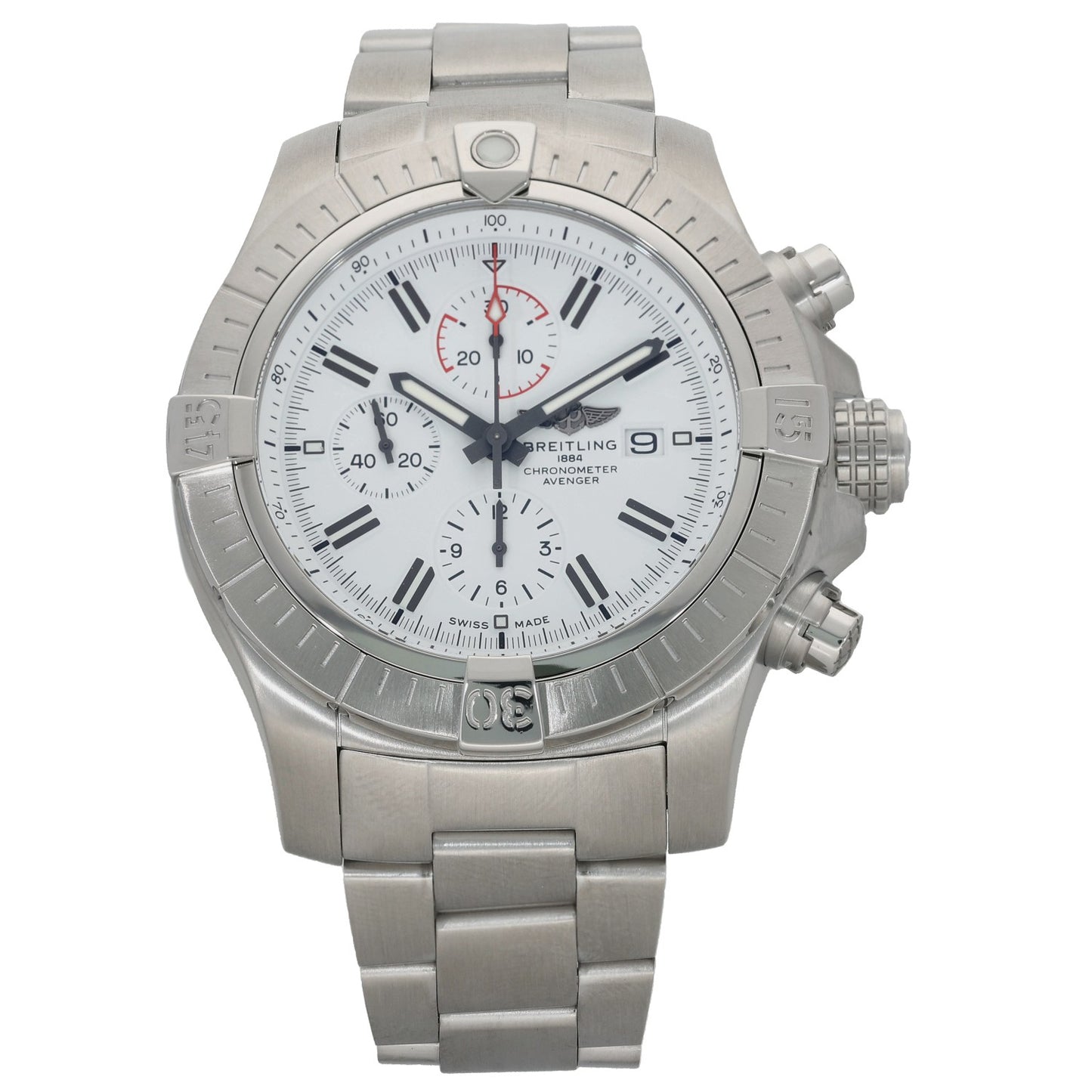 Breitling Super Avenger A13375 48mm Stainless Steel Watch
