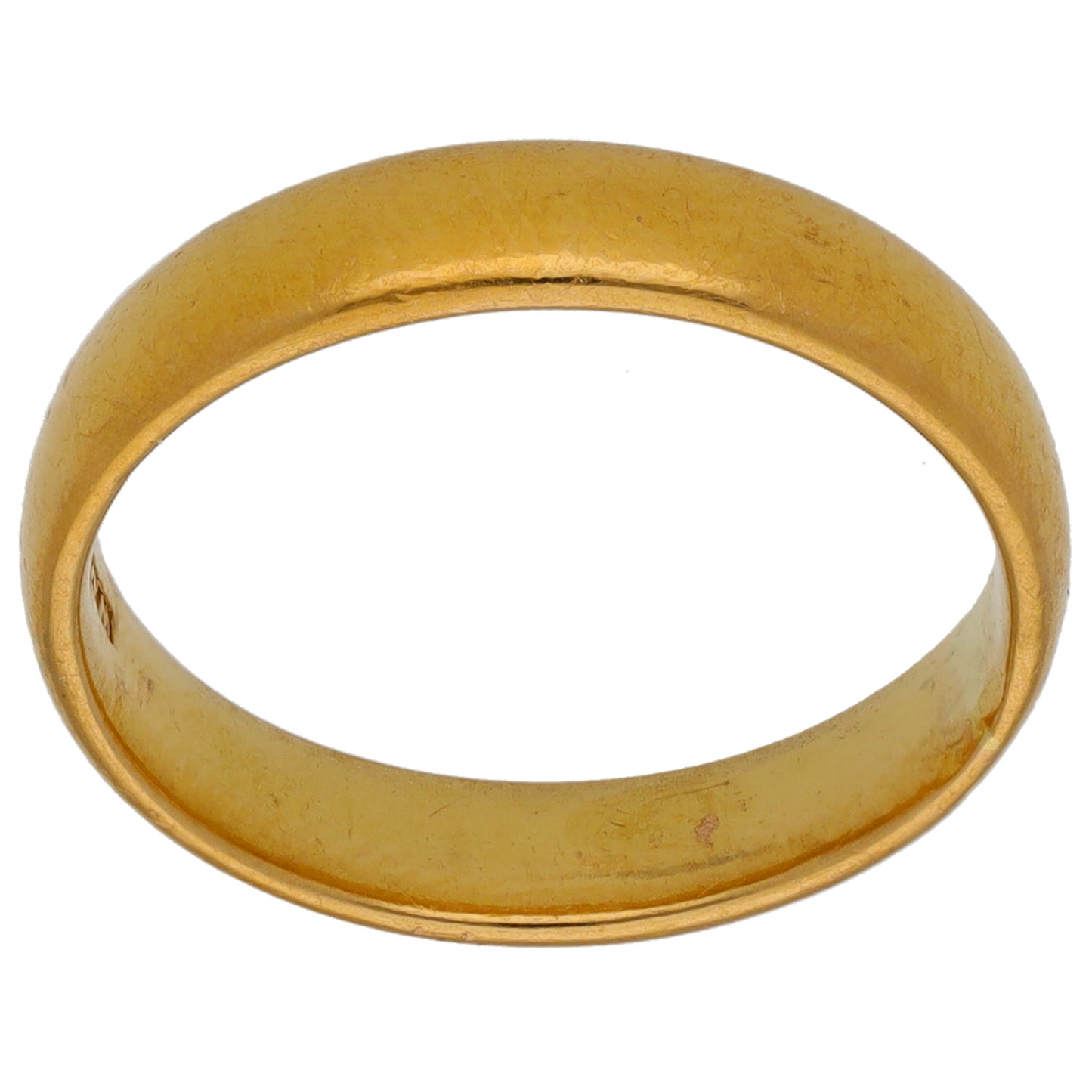 22ct Gold Plain Wedding Ring Size K