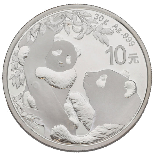 Fine Silver Chinese Panda 30g Coin 2021