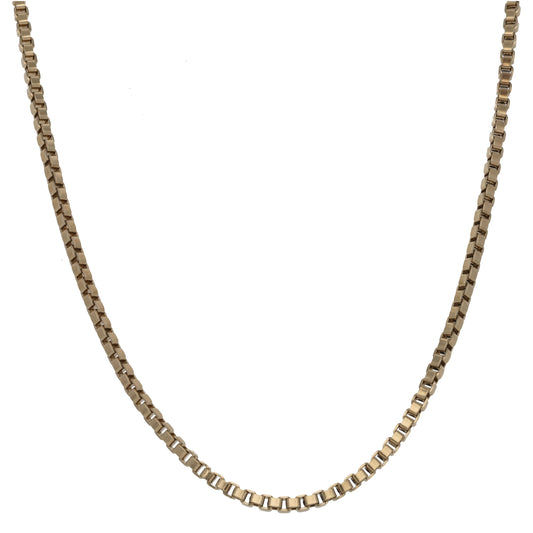 9ct Gold Box Chain 20"