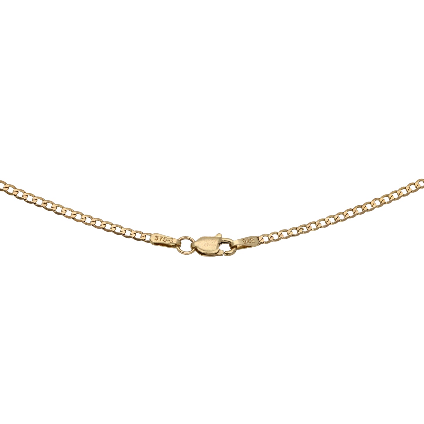9ct Gold Curb Chain 16"