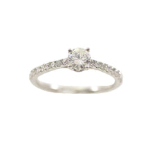 Load image into Gallery viewer, 18ct White Gold 0.40ct Diamond Cluster Ring Ladies Size M
