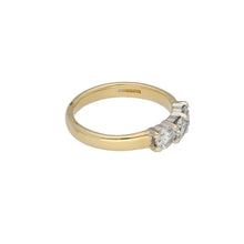 Load image into Gallery viewer, 18ct Yellow Gold Diamond Trilogy Ladies Ring Size O

