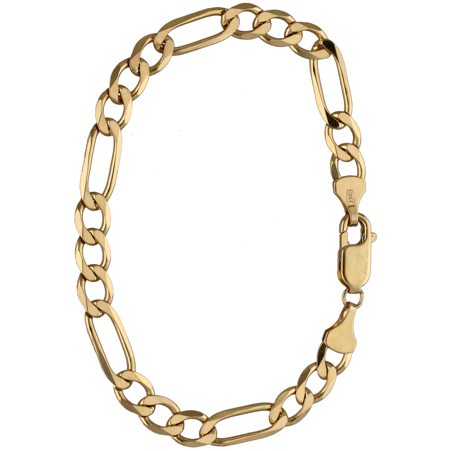 9ct Gold Figaro Bracelet